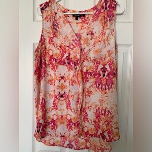 Apt 9 Sleeveless Top Pink Womens Large